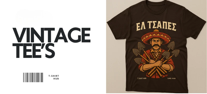Vintage tees — ανακάλυψε τα σχέδια της συλλογής.