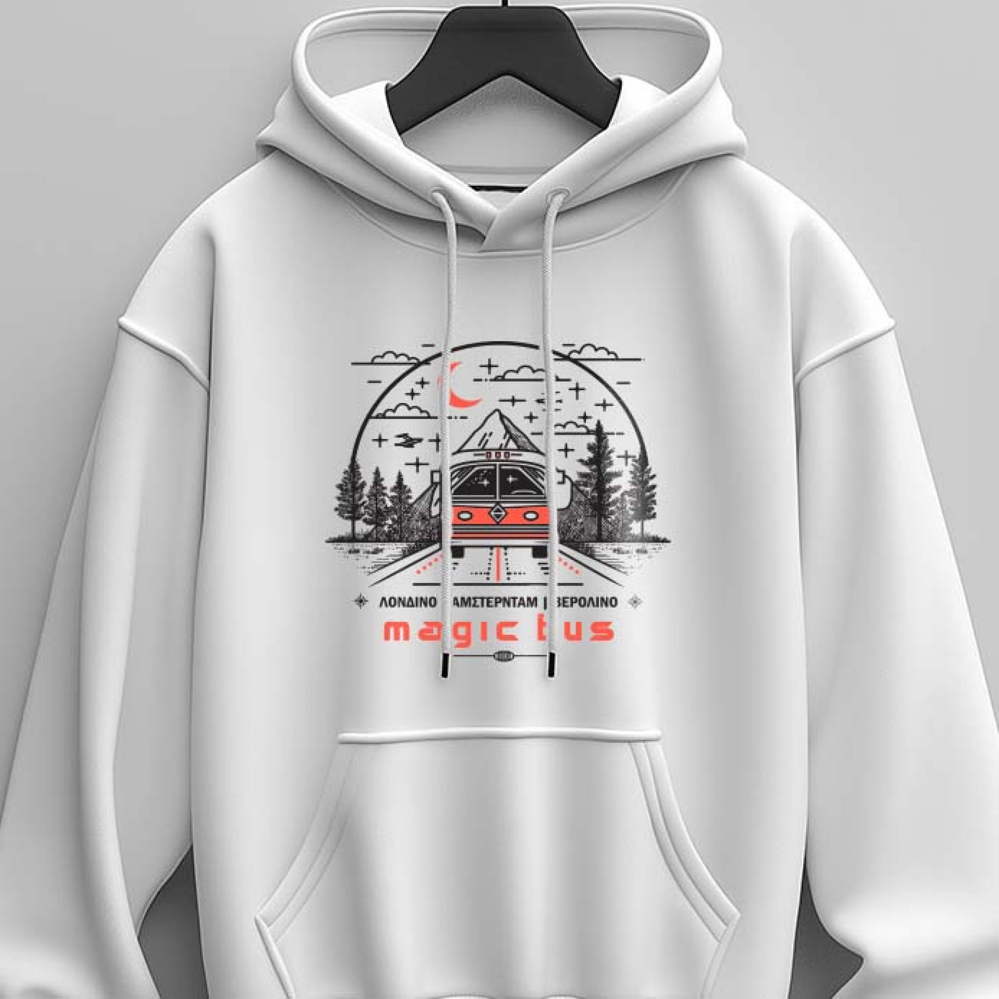 Magic Bus - White Hoodie