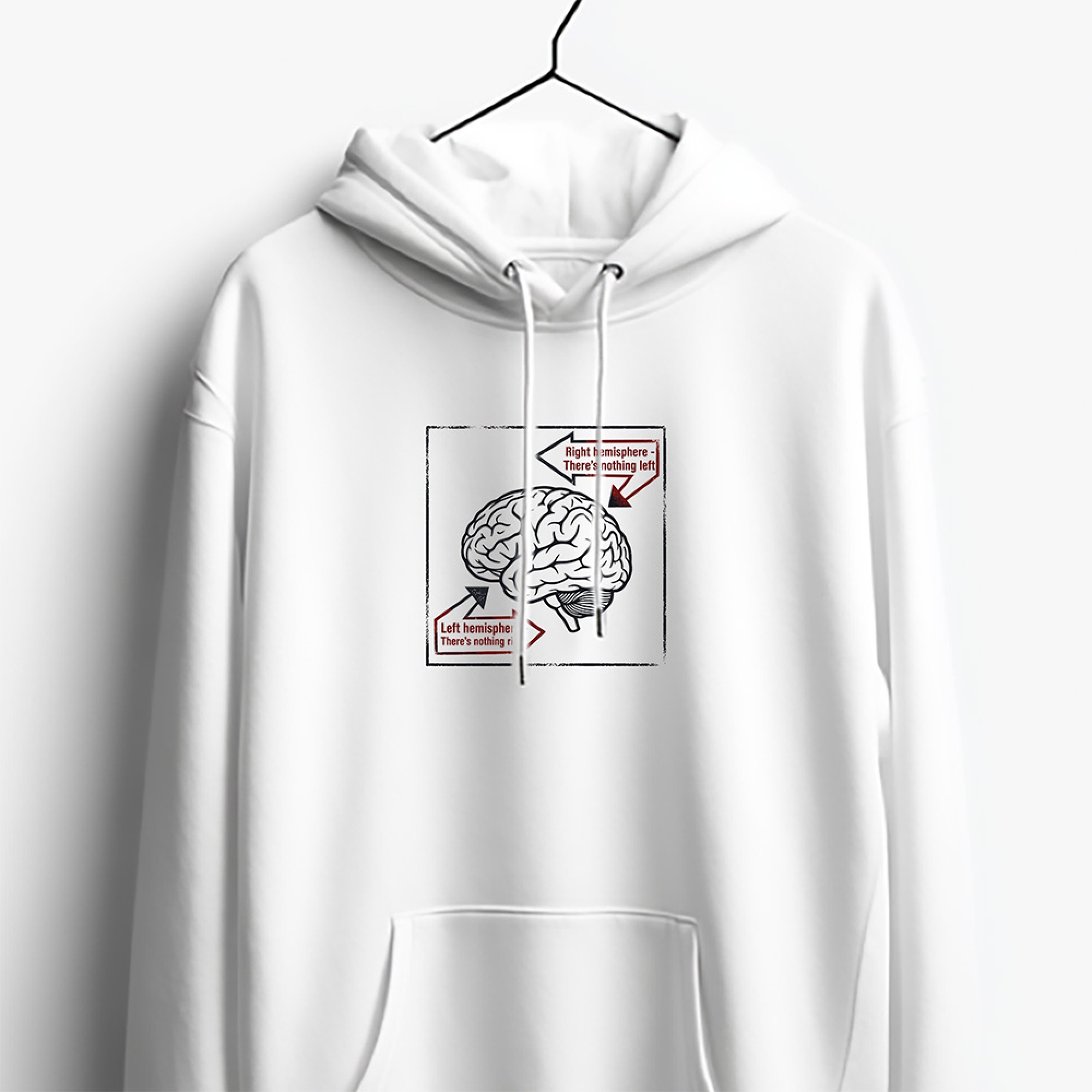 There's nothing Left - White Hoodie